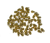 Gold  ball dangle charms beads latkan jhumki/Neacklace and Bangle metal beads foe Jewellery Making. LOOP-004